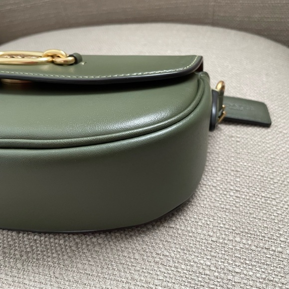 Coach Harley Shoulder Bag 23 In Colour Army Green Style CM702 new with tag - Picture 7 of 13